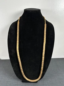 Vintage Statement Necklace Fashion Jewelry India Lagenlook Minimal Gold Tone - Picture 1 of 12