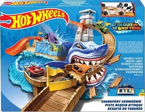 Hot Wheels Color Shifters Sharkport Showdown Ages 4+ New Toy Water Race Track - Picture 1 of 5