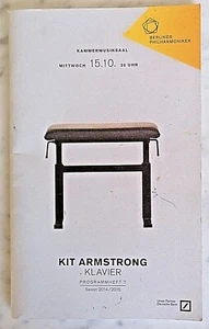 2014 MUSICA CLASSICA BERLINER PHILARMONIKER CONCERTO KIT ARMSTRONG KLAVIER PROGR - Picture 1 of 3