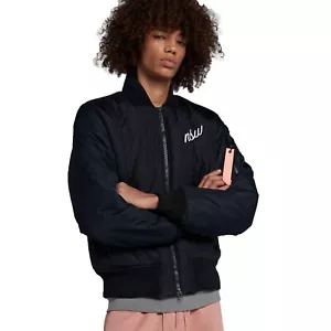 Nike NSW Bomber Riempimento Sintetico Nero/Rosa Tempesta 928917-010 Giacca Uomo Tg XL - Foto 1 di 8