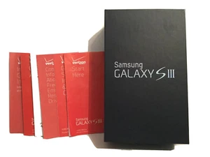 BOITE SAMSUNG GALAXY SIII ET GUIDES VERIZON UNIQUEMENT...TÉLÉPHONE NON INCLUS - Photo 1 sur 5