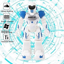 Remote Control Robot - 10" Preschooler Creative Toys Intelligence RC Dancing ...