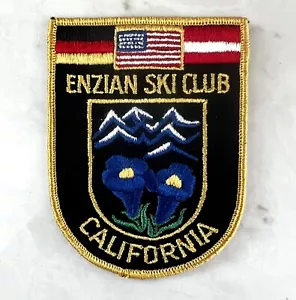 Vintage ENZIAN Ski Club embroidered Patch California c1960-70 - Picture 1 of 2