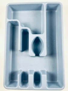 Rubbermaid Blue Silverware Tray Flatware Utensil Holder Drawer Organizer #2921 6 - Picture 1 of 3