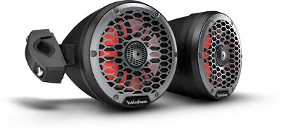 Rockford Fosgate M2WL-65MB 6.5" M2 Moto-Cans, Black, RBG - Image 1 of 3