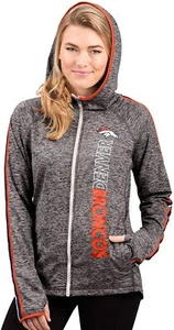 G-III 4her Denver Broncos Damen Free Agent Full Zip Hoody Sweatshirt - Bild 1 von 1