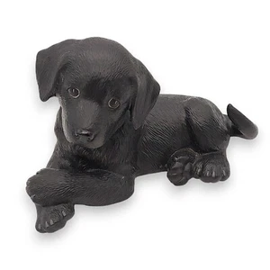 Lenox Black Lab Puppy Figurine Labrador Retriever Porcelain 4.75" H x 8" L - Picture 1 of 17
