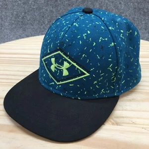 Under Armour Flat Fit Baseball Cap Youth Blue OS Curved Brim Embroidered Logo - Picture 1 of 13
