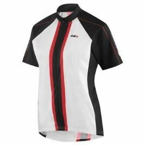 New Womens Louis Garneau Limited Edition Cycling Jersey Shirt White Red Black 