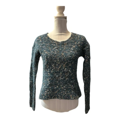 Suéter verde azulado con bisagra talla S Foto 1 de 4