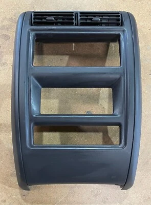 1997-2001 Jeep Cherokee XJ Sport Center Dash Panel Radio Bezel Trim Agate Grey - Image 1 of 2
