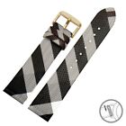 Genuine Leather Watchband Fit For Burberry Quick Disassembly Plaid Pattern Strap