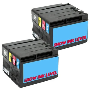 Combo de tinta de color y negro 8 paquetes 932XL 933XL para HP Officejet 6100 6600 6700 chip nuevo - Imagen 1 de 1