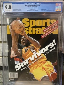 Kobe Bryant Sports Illustrated CGC 9.0 Newsstand 6/12/2000 Los Angeles Lakers - Picture 1 of 6