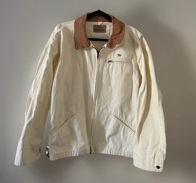 Chaqueta Occidental KING RANCH Lona Cremallera Completa Rancho Campo Granero Bordado Logo XL Foto 1 de 4