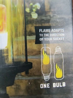 Hooga LED Flame Effect Light Bulb E26 Standard Base Atmosphere Decoration Fire - Image 1 of 4