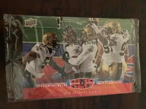 New Orleans Saints Celebration 3.5"x5" 2010 Upper Deck Super Bowl XLIV Champions - Picture 1 of 2