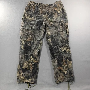 Vtg Mossy Oak Straight Leg Camo Cargo Pants Mens Size Large Hunting Outdoor - Picture 1 of 7