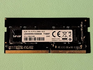 Memoria RAM Lexar 8 GB PC4-2666V-SCO LD4AS008GH-H2666GN T1G6ST - Foto 1 di 1