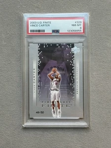 2003 UD Finite VINCE CARTER #329 /50 ~PSA 8 NM Mint~ LOW POP RARE! - Picture 1 of 4