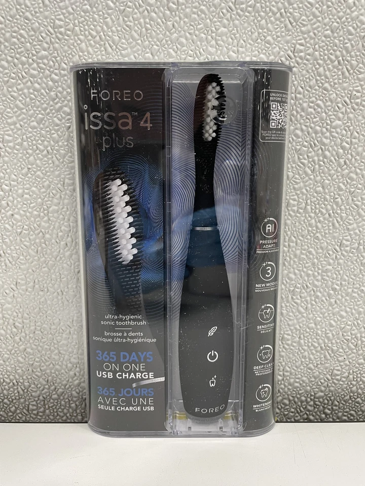 Cepillo de dientes sónico ultra higiénico Foreo issa 4 Plus, negro Foto 1 de 4