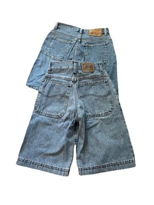 Lee And Arizona Lot Of 2 Jean Shorts Medium Length Size 10 Boys Vintage - Picture 1 of 3