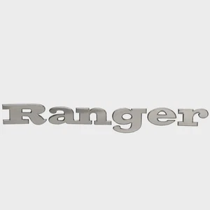 Ranger Boat Raised Decal Emblem 7604313 | Silver Sticker Polished - Picture 1 of 3