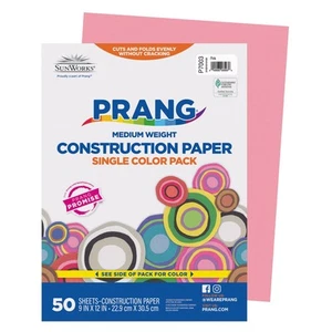 (ehemals SunWorks) Baupapier, rosa, 9" x 12", 50 Blatt - Bild 1 von 6