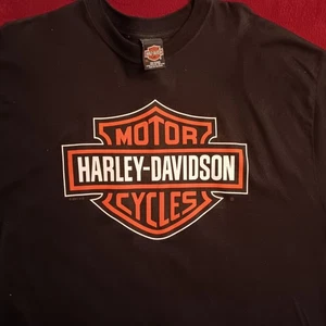 Camiseta XL "CURLY'S' Harley Davidson Winston-Salem, NC" - Imagen 1 de 6
