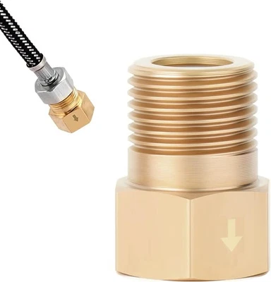 1/4 Inch Brass Check Valve, Male to Female 1x2x1 inches, Outer Inner  - Image 1 of 4