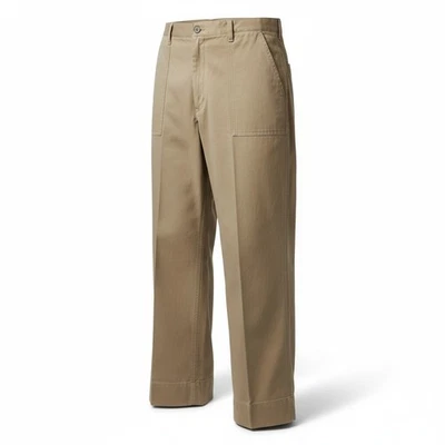 Pantalones informales Daniel Cremieux Collection para hombre caqui 42x30 100 % algodón frente plano Foto 1 de 4