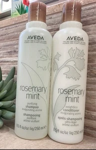 Champú y acondicionador purificador Aveda Rosemary Mint 2~ botellas de 8,5 oz - Imagen 1 de 5