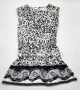 Microbe Girl’s Silky Leopard Tunic Dress Size 4A NWOT - Picture 1 of 6