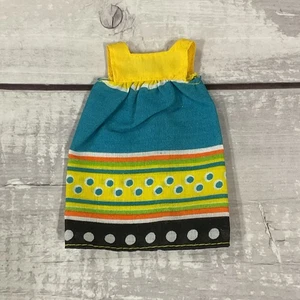 Skipper #2235 Barbie Best Buy Fashion Dress Blue Yellow Sleeveless 1978 Mattel - Picture 1 of 3