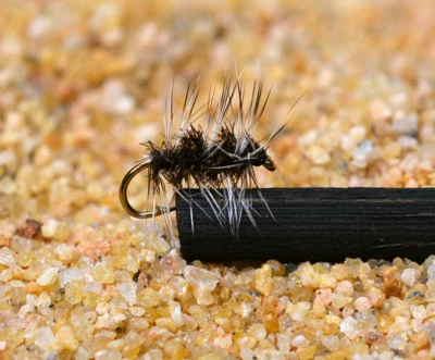 REGION FISHING 1 Doz Griffith's Gnat Dry Fishing Flies - Choose your Hook Size