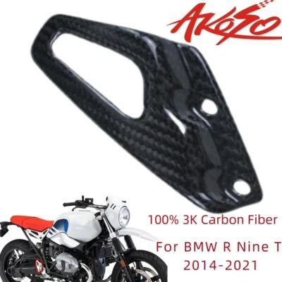 Placa protectora del talón 100 % fibra de carbono 2014-2020 para BMW R Nine T pie de freno trasero Foto 1 de 4