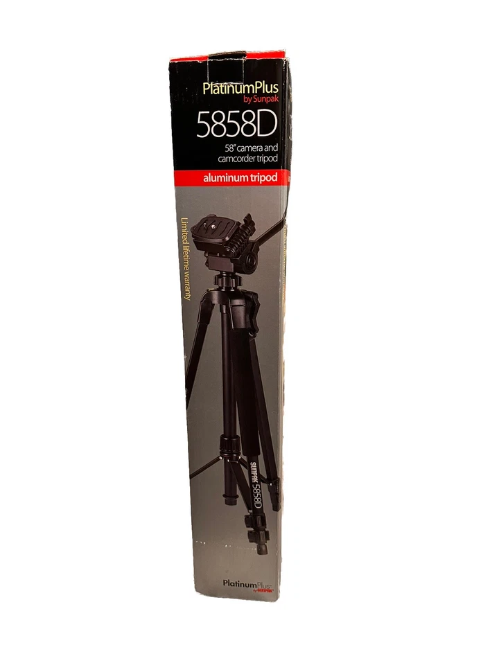 Sunpak Platinum Plus by Sunpak 5858D Photo/Video Tripod Black - Image 1 of 1