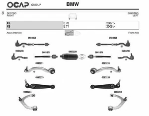QUERLENKER SET VORNE FÜR BMW X6 (E71) XFOR DRIVE 35D MOTOR M57D30 - Bild 1 von 1