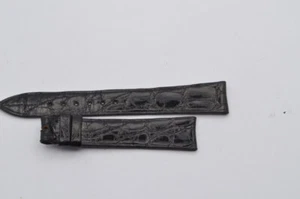 PIAGET LEDER ARMBAND LEATHER BRACELET 17MM FÜR DORNSCHLIESSE 14MM SCHWARZ RAR 2 - Picture 1 of 2