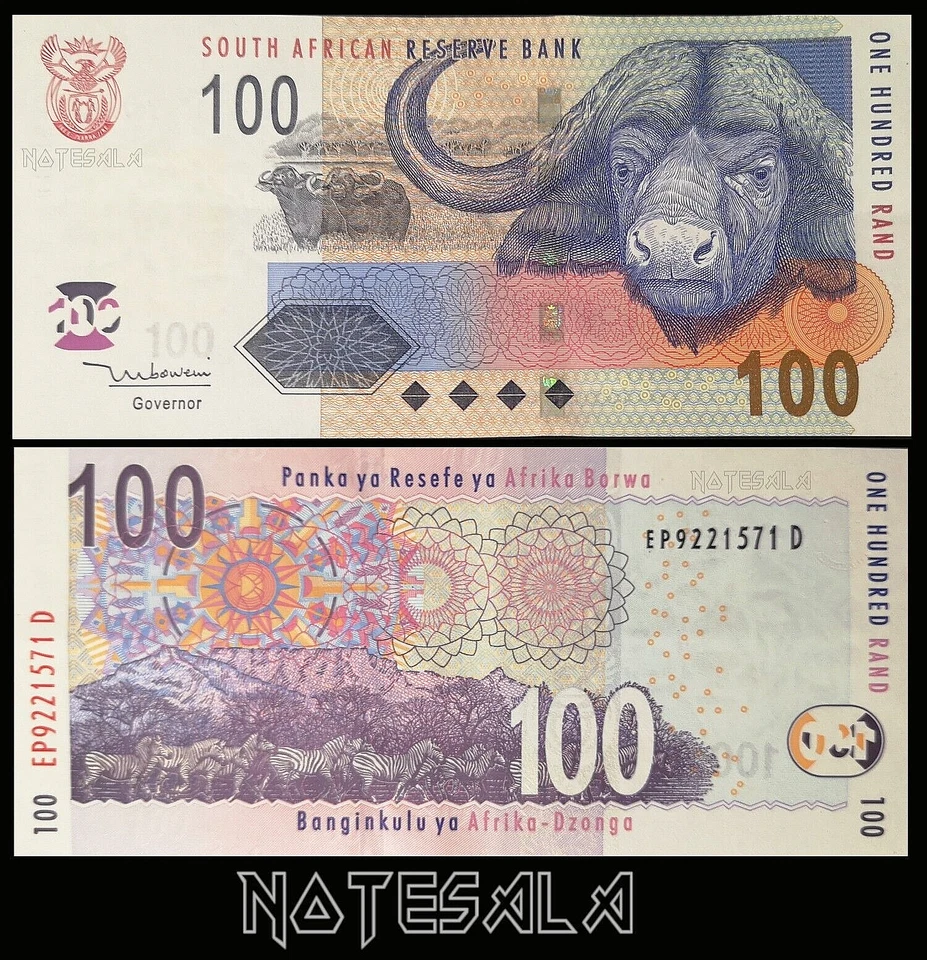 SOUTH AFRICA 100 Rand ND (2005) PICK-131a XF-AUNC Serial EP9221571 D - Image 1 of 1