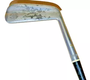 VINTAGE DENNY SCHULTE MEDLIST CHROMIUM 9 PUTTER STEEL SHAFT RIGHT HANDED 35" - Picture 1 of 6