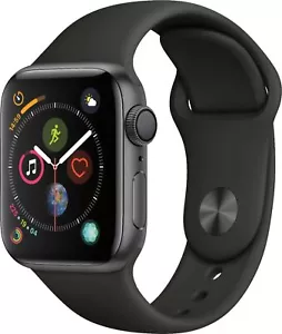 Apple Watch Series 4 40mm (GPS) Aluminum Space Gray Black Band - Acceptable - Picture 1 of 2