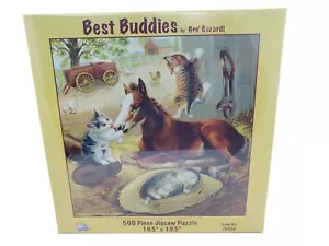 Puzzle Sunsout 19,5" x 19,5" Best Buddies di Gre' Gerardi 500 pezzi 75306 nuovo - Foto 1 di 1