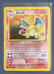 Pokémon TCG - Charizard (Glurak) - Base Set 4/102 Rare Holo 1999 - German Card - Picture 1 of 4