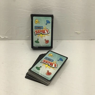 Sorry Spin~Juego de mesa clásico para niños~Hasbro~2009 piezas solo 1 juego de cartas Foto 1 de 4