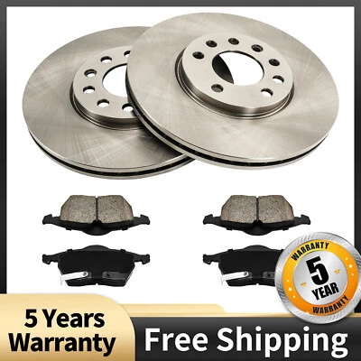 Front Disc Rotors Brake Pads for Saturn L300 2001 2002 2003 2005 Base Sedan - Image 1 of 4
