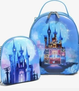 Disney Cinderella Night Time Castle Mini Backpack & bag Danielle Nicole NWT - Picture 1 of 6