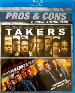 Takers / Armored - Pros & Cons 2-Disc Feature (Blu-ray, 2009, LN) Matt Dillon - Picture 1 of 2