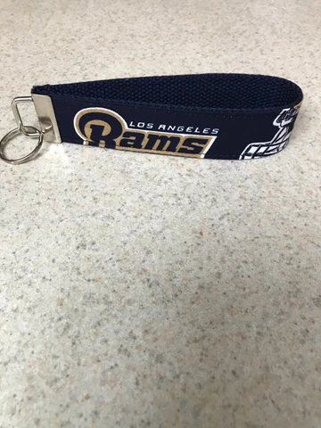 Key Ring Fob - Wristlet Style - Los Angeles Rams - NFL - Free Shipping Cover