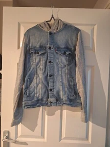 levis denim/Jersey hooded jacket - Picture 1 of 3